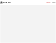 Tablet Screenshot of bijakjawa.com